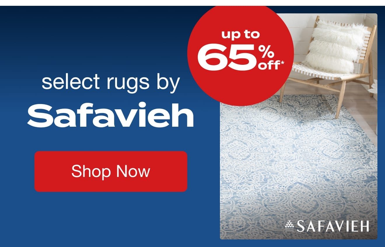 Up to 65% OFF Select Rugs by Safavieh*