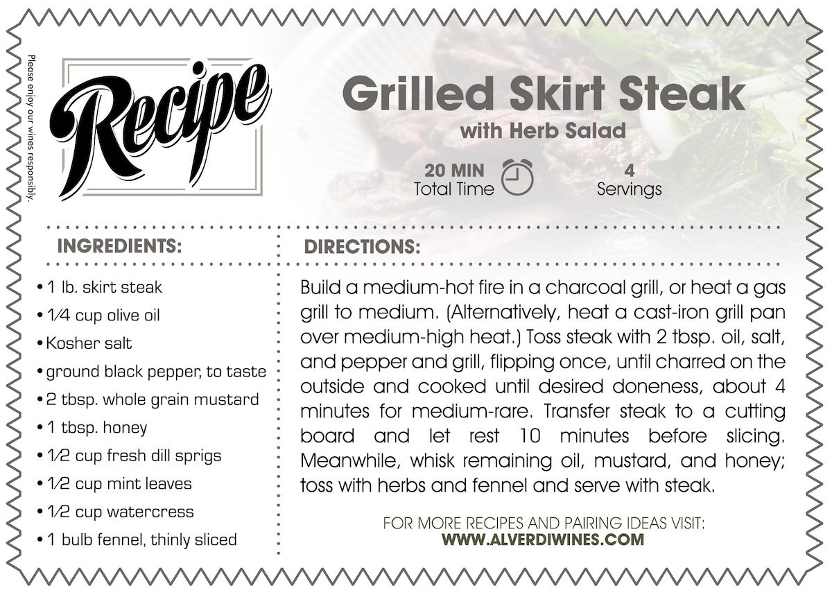 ALVERDI Grilled Skirt Steak