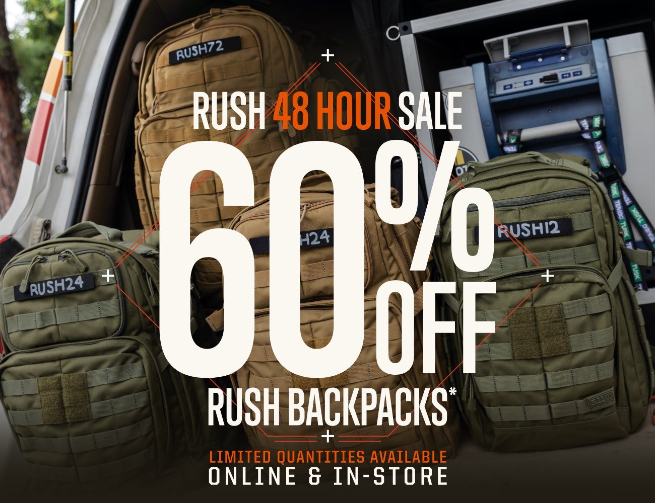 RUSH 48 HOUR SALE | 60% off RUSH12, RUSH24, RUSH72