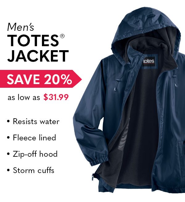Men's Totes Jacket as low as $31.99