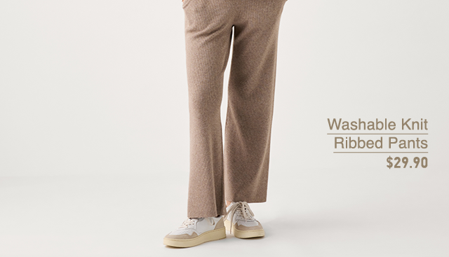 PDP5 - WOMEN WASHABLE KNIT RIBBED PANTS