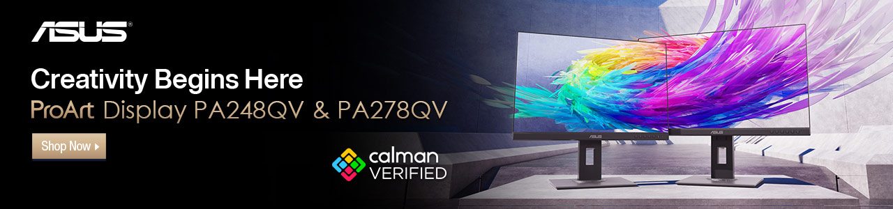 ASUS Creativity Begins Here - ProArt Display PA248QV and PA278QV