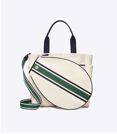 Convertible Stripe Tennis Tote