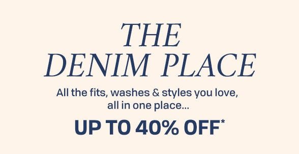 Up to 40% off Jeans