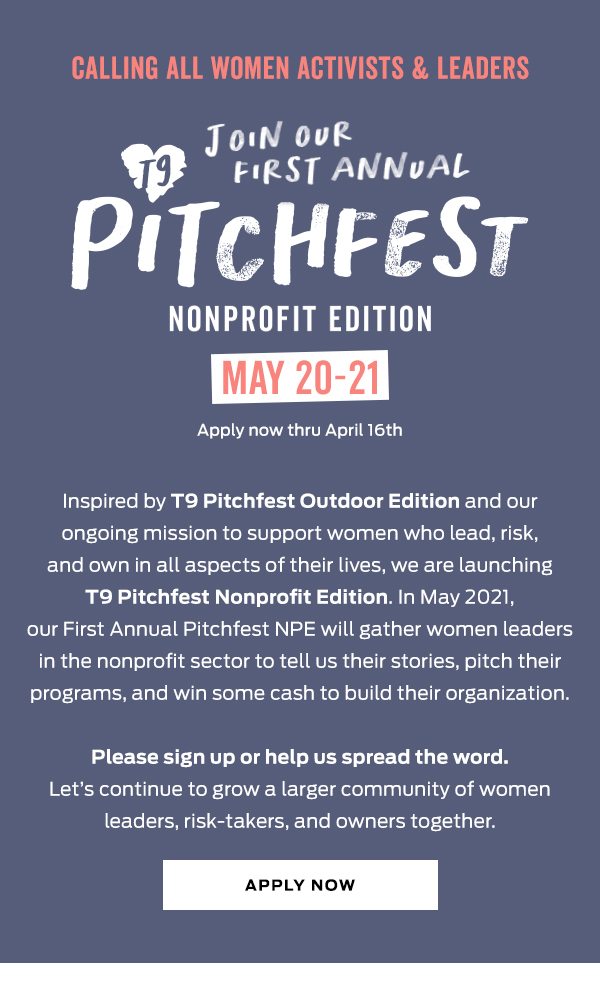 Join us for our first annual Pitchfest Nonprofit Edition | Apply Now >