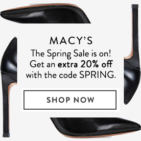 Get an extra 20% off with code SPRING.