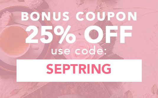 Your 25% Off Coupon - Use Code: SEPTRING