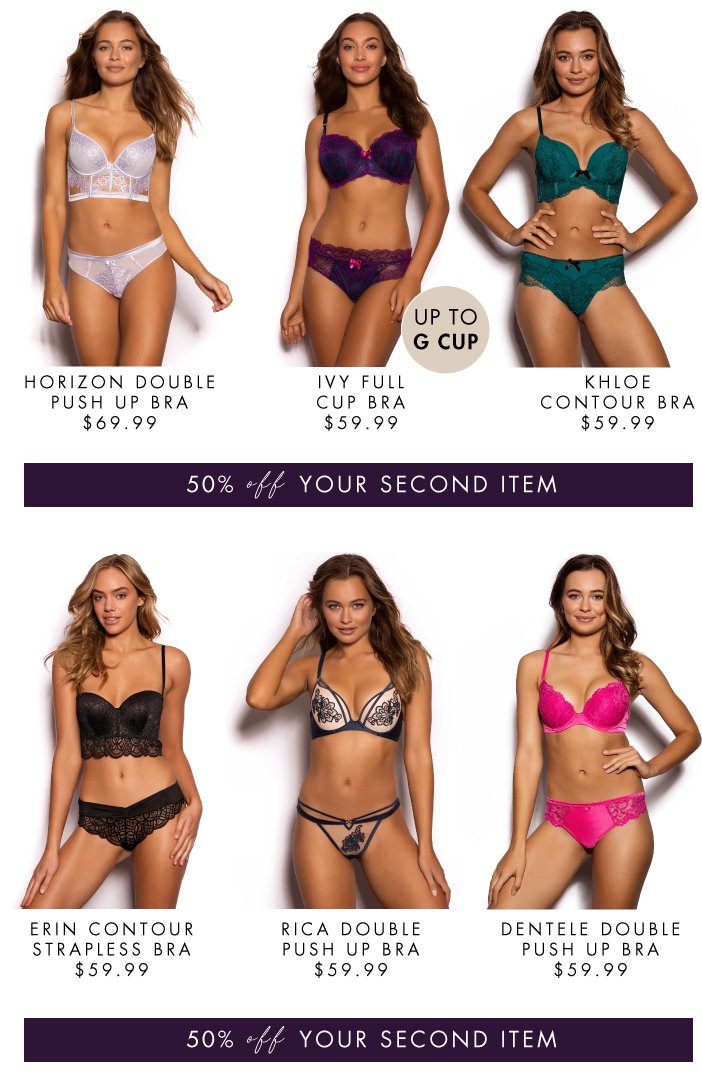 50% Off Your Second Item Bras