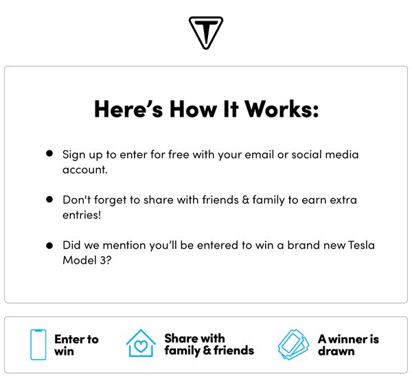 Tesla Giveaway | Enter Now for a Chance to Win