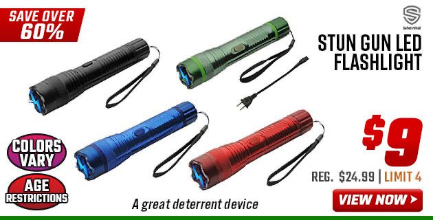 Safety Vital Stun Gun LED Flashlight