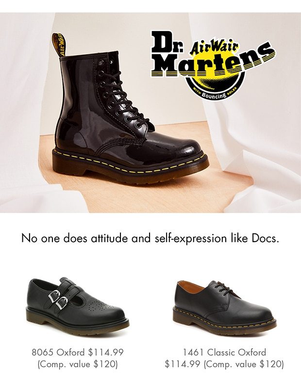 No one does attitude and self-expression like Docs.