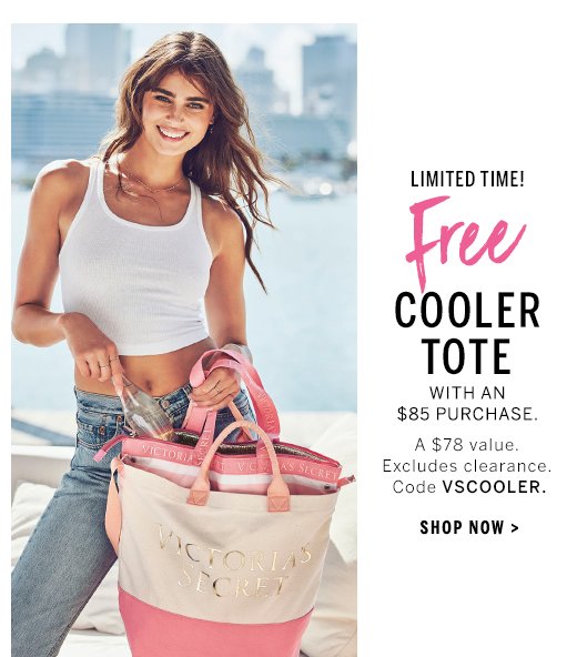 Free victoria secret discount tote with $85 purchase