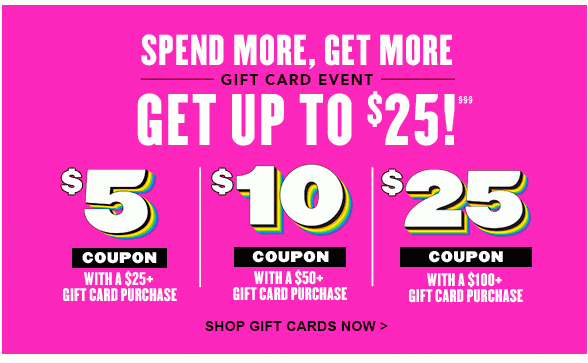 Spend More, Get More Gift Card 