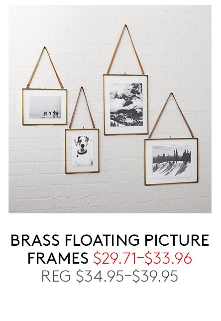 brass floating picture frames