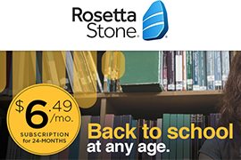 Save 35% off 24-Month Subscription to Rosetta Stone
