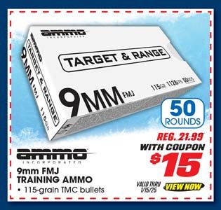 Ammo, Inc. 9MM FMJ Training Ammo