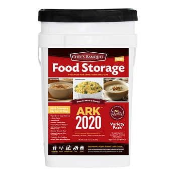 Chef’s Banquet ARK 2020 Food Storage Kit 30-Day Supply, Black or White Bucket