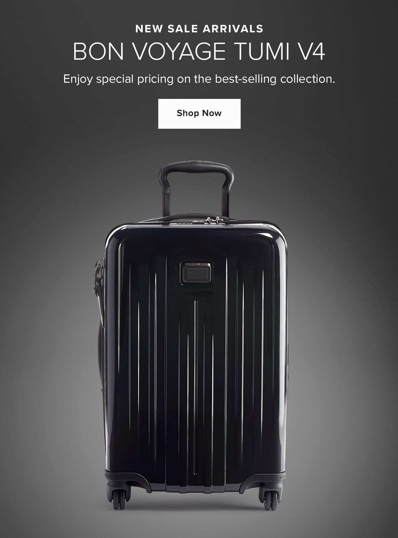 cheapest tumi luggage