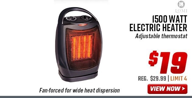 LOMI 1500 Watt Electric Heater