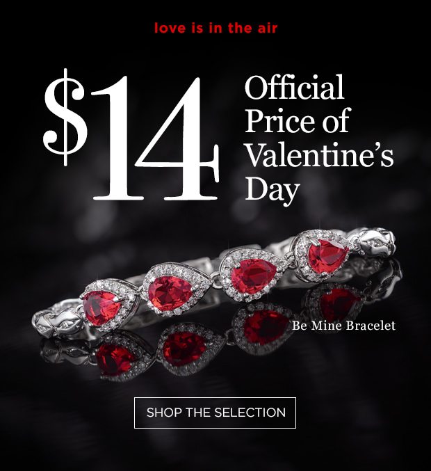 The Official Price of Valentine's Day: $14