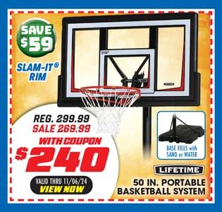 Lifetime 50'' Portable Basketball Hoop