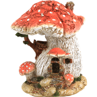 Red Mushroom Fairy Garden House