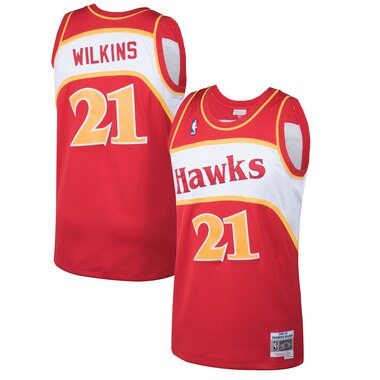 Mitchell & Ness Dominique Wilkins Atlanta Hawks Red 1986-87 Hardwood Classics Swingman Jersey