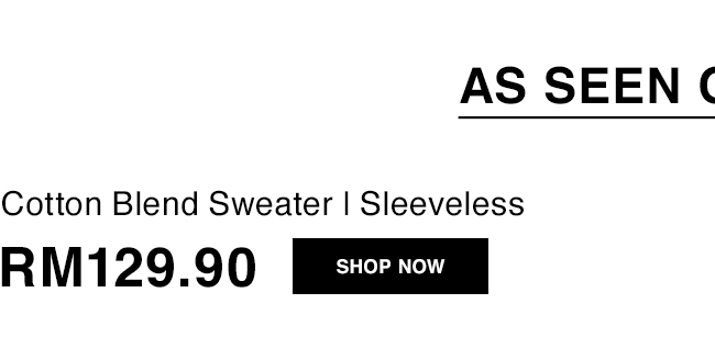 Cotton Blend Sweater | Sleeveless