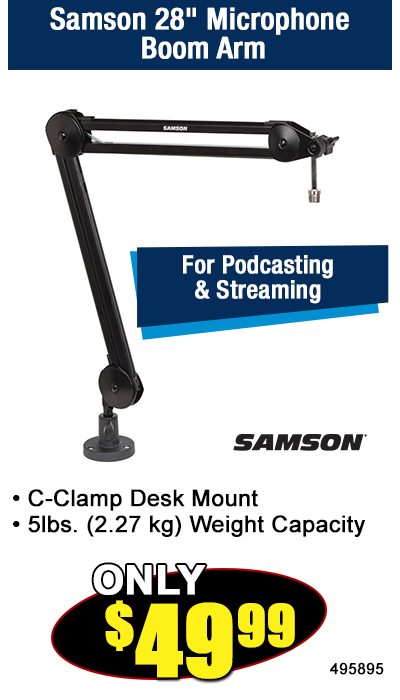 Samson 28" Microphone Boom Arm