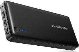RAVPower 26800mAh 3x USB Port Power Bank Portable Charger (2.4A Charging & Max 5.5A Output)
