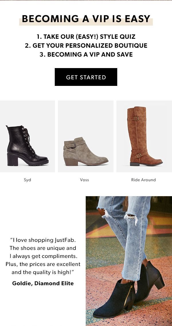 You've Been Rewarded: $10 JustFab Boots 
