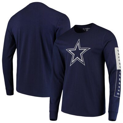 Dallas Cowboys Blockade Long Sleeve T-Shirt - Navy