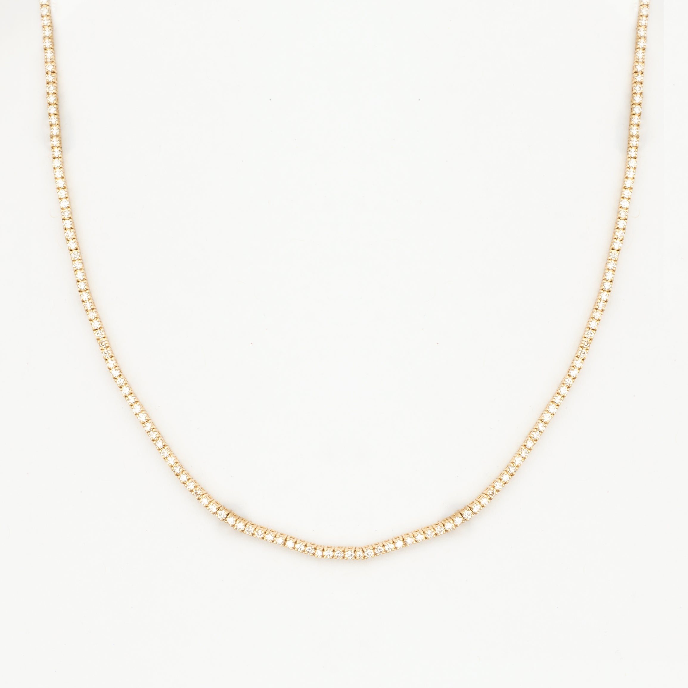 2 ct Diamond Skinny Tennis Choker