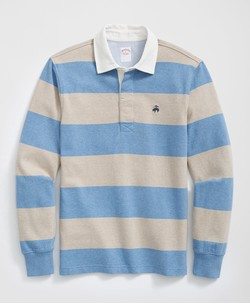 Rugby Shirt in Garment-Washed Cotton