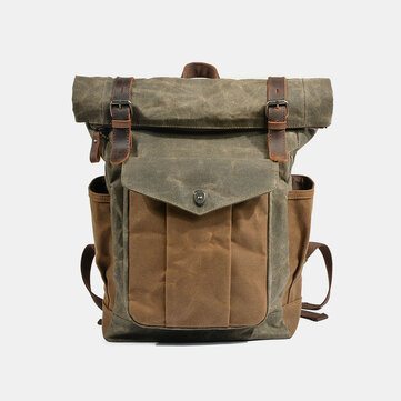 Genuine Leather Multi-function Travel Backpack