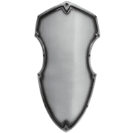 Medieval Hochritter Shield in Silver