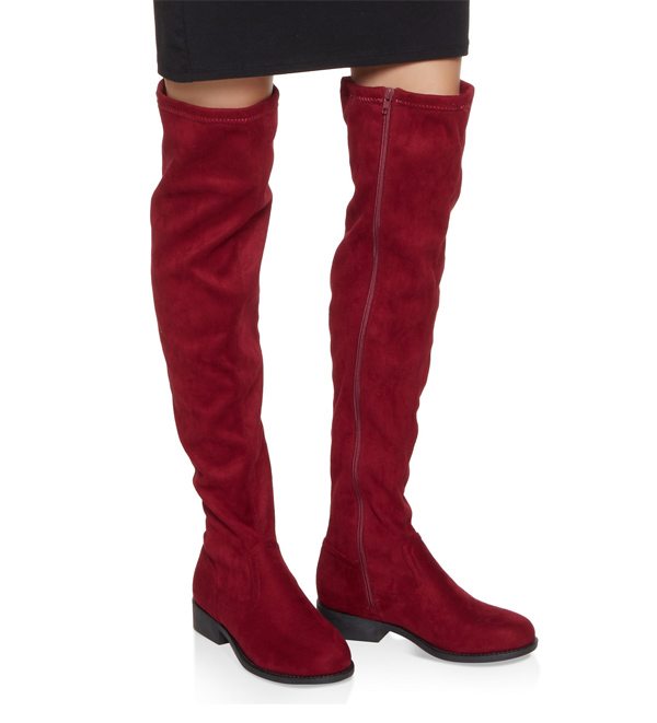 Side Zip Over the Knee Boots