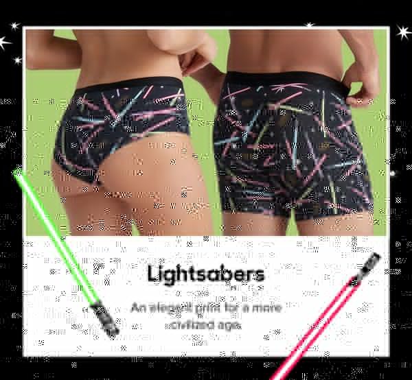 Lightsabers An elegant print for a more civilized age.