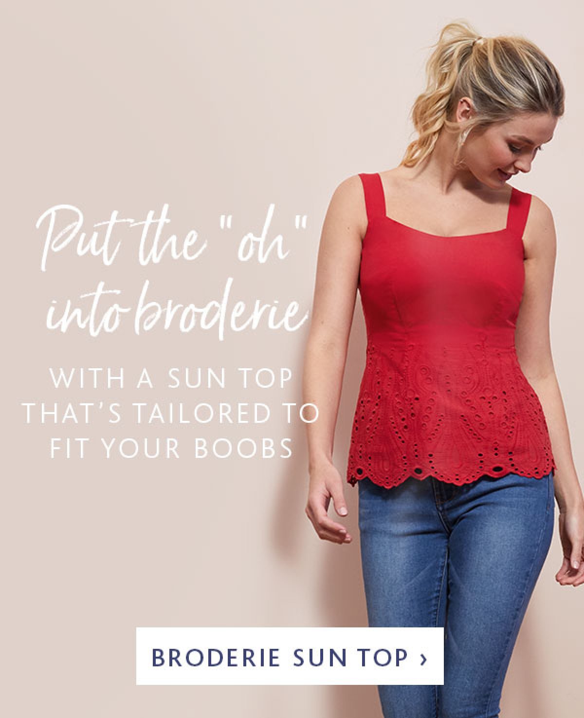 M Shop Broderie Sun Top