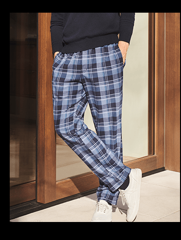 FLANNEL LOUNGE PANTS STARTING AT $9.90