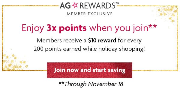 CB2: AG☆REWARDS™ - Join now and start saving
