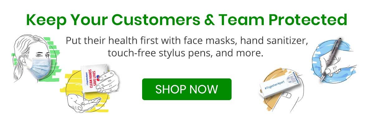 Put their health first with face masks, hand sanitizer, touch-free stylus pens, and more.