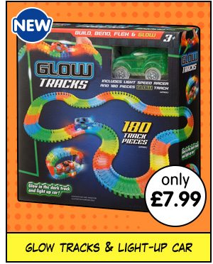 Glow in the Dark Race Track & Light-Up Car