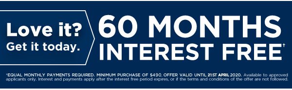 60 Months Interest Free