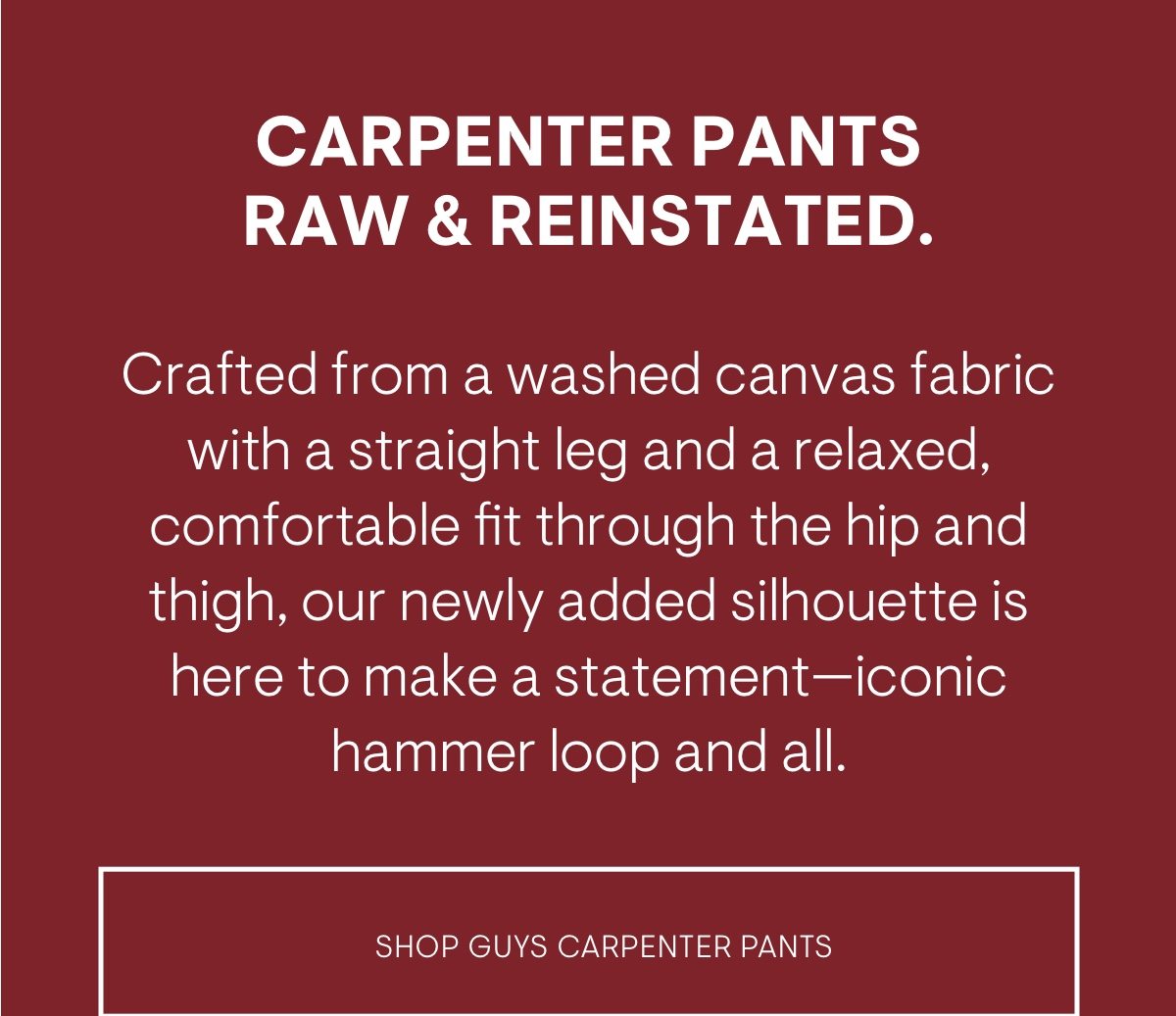 Guys Carpenter Pants