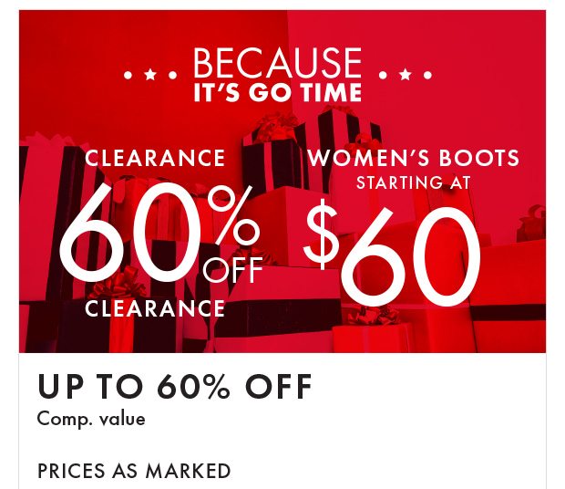 Up to 60% off