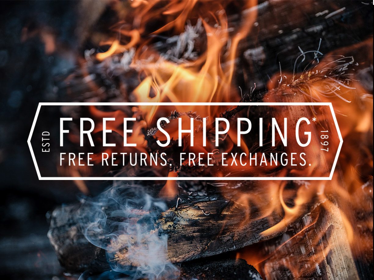 FREE SHIPPING. FREE RETURNS. FREE EXCHANGES