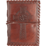 Celtic Cross Leather Journal