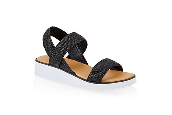 Elastic Band Platform Sandals