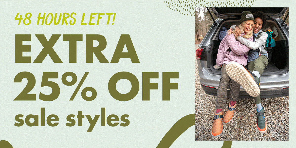48 Hours Left! EXTRA 25% OFF SALE STYLES